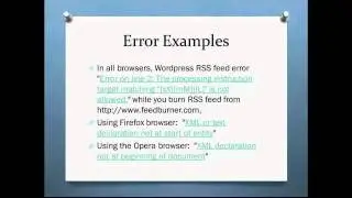 How to Fix Your RSS Feed Errors Wordpress Training