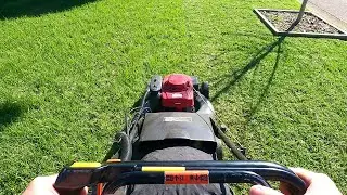 POV Lawn Mowing 🌱 First Mow of SPRING | Satisfying Grass Cutting - Powered by HONDA!