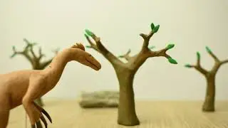 Therizinosaurus vs Tarbosaurus | Clay dinosaur fight