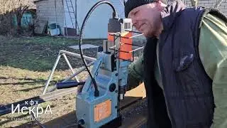 Магнитная дрель TN18RE с Алиекспресс. Распаковка и обзор в работе.
