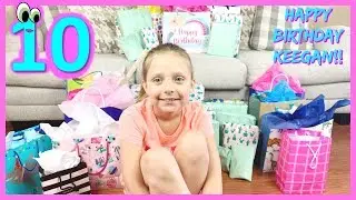 OPENING BIRTHDAY PRESENTS!! Keegan's 10th Birthday.