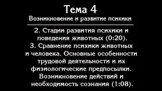 Общая психология Лекция 11   Психика животных