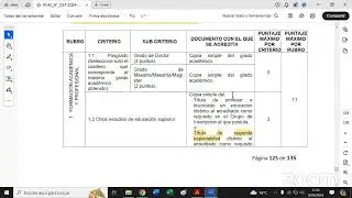 Trayectoria Profesional para Nombramiento 2024 segunda fase