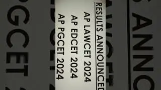 AP# LAWCET AP #EDCET AP# PGCET 2024 RESULT RELEASED TODAY VIRAL VIDEO LATEST NEWS 2024 AP NEWS VIRAL