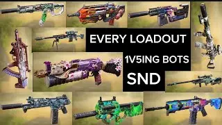 Using Every Loadout I Have Against Bots In A 1v5 In Locate And Annihilate