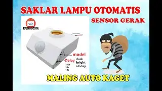 LAMPU SENSOR GERAK, SAKLAR OTOMATIS SIANG DAN MALAM, UNTUK GUDANG DAN GANG