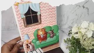 Pop up album tutorial/pop up sofa in a bedroom