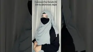 Two Easy And Stylish Hijab Tutorial With Nose Piece #shorts