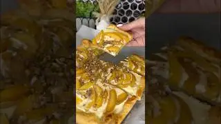 Пирог с персиками🍑#рецепт #рецепты #пирог #закуска #рецептзакуски #еда #фудблог #фудблоггер