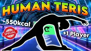HUMAN TETRIS | Viral Interactive Warm Up Challenge | Immersive Game For 1 Player | Burn 550 Calories