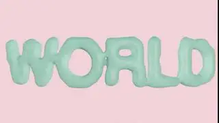 Generative typography real time animation