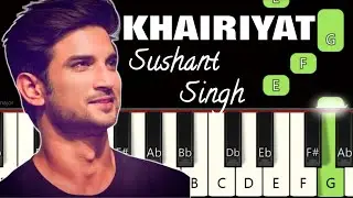 Khairiyat ❤ | Chhichhore | Piano tutorials | Piano Notes | Piano Online #pianotimepass #khairiyat