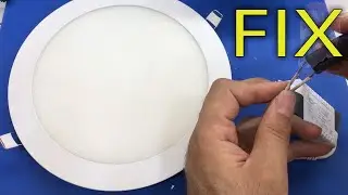spot light led 🔌 اصلاح ضوء السقف الدائري الليد اناره مع الشرح