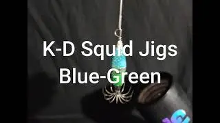 K D Squid Jigs   Blue Green