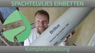 Spachtelvlies einbetten mit mineralischen Produkten #maler #baustelle #sanierung