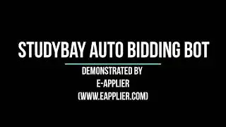 StudyBay Auto Bidding Bot
