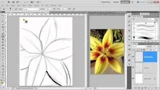 Flower Painting 001 Underpainting