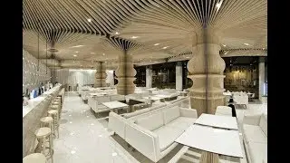 3d modeling the timber panels of Graffiti Cafe interior using Sketchup