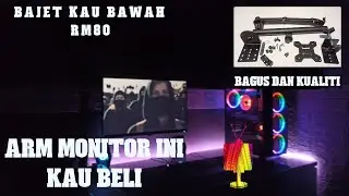 MONITOR ARM TERBAIK BAJET BAWAH RM80 DAN BERKUALITI 