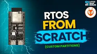 How to create an ESP32 project using CUSTOM PARTITIONS and RTOS.