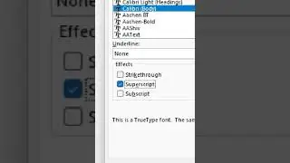 Superscript and Subscript in Excel 
