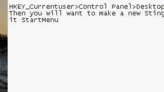 Tutorial: Make the start menu popup instantly
