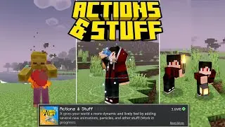 [BARU!] || TEXTURE PACK ANIMASI PALING SMOOTH DAN DETAIL || ACTIONS & STUFF MCPE 1.21 || ENDOG
