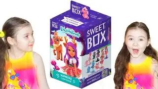 Настя открывает Свит Бокс Энчантималс Игрушки для детей на Хэллоуин Sweet Box  Enchantimals