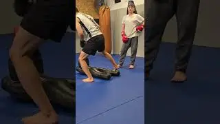 11 year old #fight with #mma #trainer and #practice