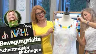 Nähanleitung: Bewegungsfalte ins Schnittmuster einbringen - Inge Szoltysik-Sparrer - oh NÄH! Quicky