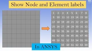 How to find Node and Element numbers / labels in ANSYS workbench