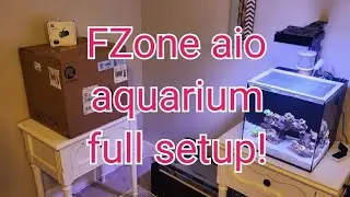 FZone F35C aio aquarium Full setup. Nano reef build.