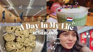 What a fun day in Netherlands looks like? Farmers market, momo making, badminton