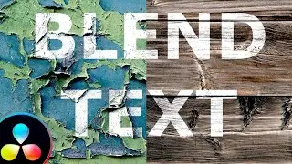 How to Blend Text with Background Photo - Blend Text Effect Tutorial in DaVinci Resolve