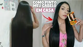 COMO EU PINTO O CABELO SOZINHA - Tinta Bigem preto azulado luminoso.