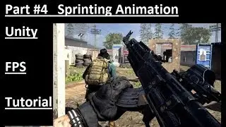 How to make sprint animation for gun in unity | Unity FPS tutorial