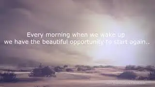Begin each day with good morning | Morning motivation