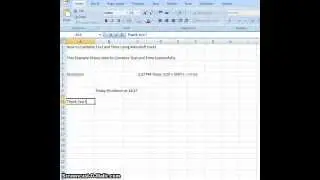 00015 - How To Combine Text And Time Using Microsoft Excel