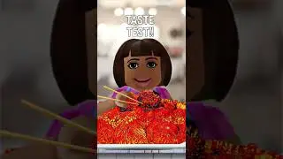 Dora tries spicy enoki mushroom 🍄 