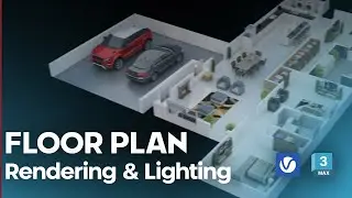 Master Realistic Floorplan Rendering & Lighting in 3ds Max 2025 | V-Ray for Stunning Visualizations