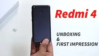 Redmi 4  Black Color 3gb Ram Unboxing & First Impression Indian Retail Unit | Howisit