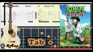 Guitar Tab - Graze the Roof (Plants vs Zombies) OST Fingerstyle Tutorial Sheet Lesson 