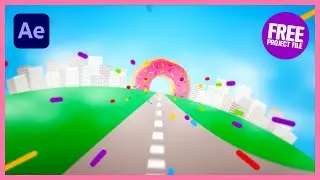 Donut Mini Gun Looping Animation | After Effects Tutorial