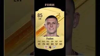 Phil Foden - Official Rating VS Current Form Rating #brentfordmancity #like #subscribe