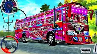Coach Luxury Big Indian Bus Driving - Driving Simulator Srilanka - Android GamePlay