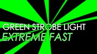 FAST💨 Green Strobe Light [1 HOUR] ⚠️ EPILEPSY WARNING