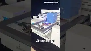 Jigsaw puzzle printing with UV DTF printer#uvprinter  #jigsawpuzzle #puzzleprinter#short