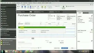The Vendor Center   Purchase  Order  in Quick Books