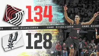 Portland Trail Blazers 134, San Antonio Spurs 128 | Game Highlights | Dec. 29, 2023