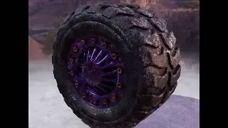 Wheel styled PBR materials) | Eevee render in Blender